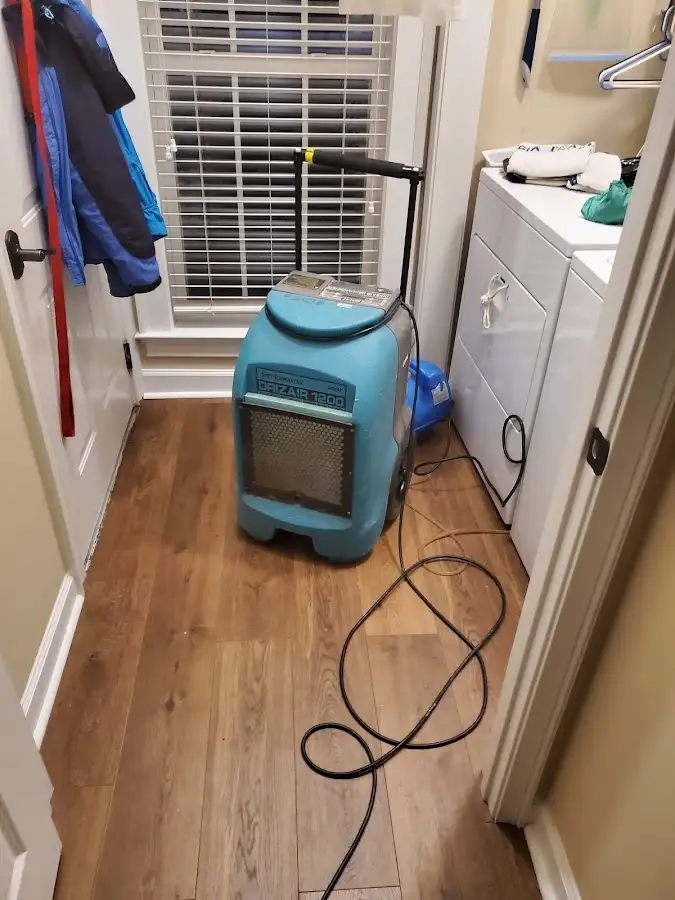 Commercial dehumidifier deployed for Flood Damage Cleanup in La Quinta